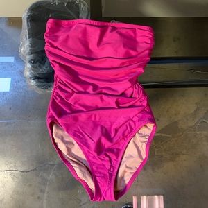 J crew one piece swimsuit in hot pink size 2